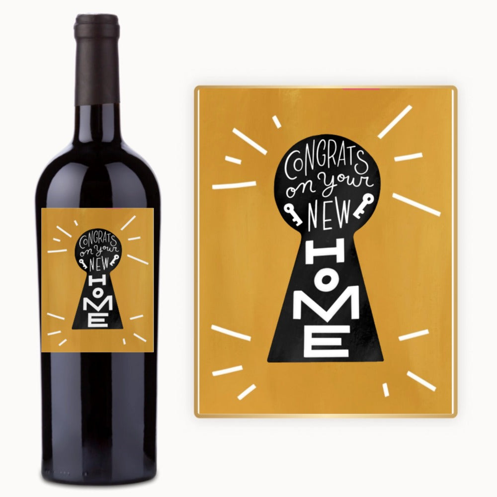 New Home Keyhole – Custom Label Wine