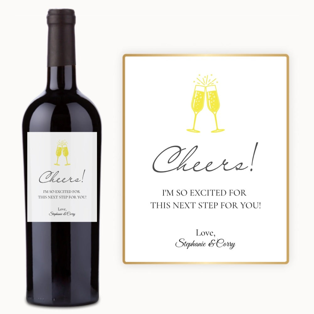 Cheers Flutes – Custom Label Wine