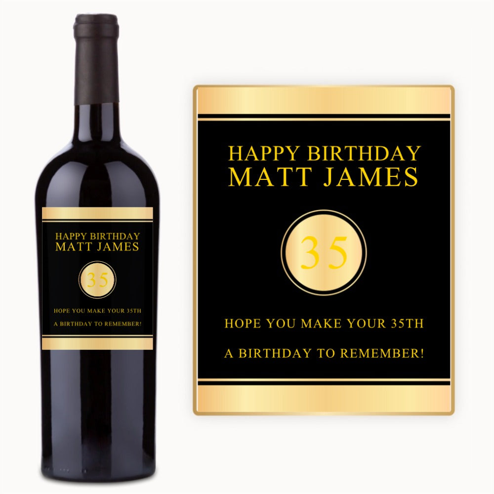 Golden Milestone – Custom Label Wine