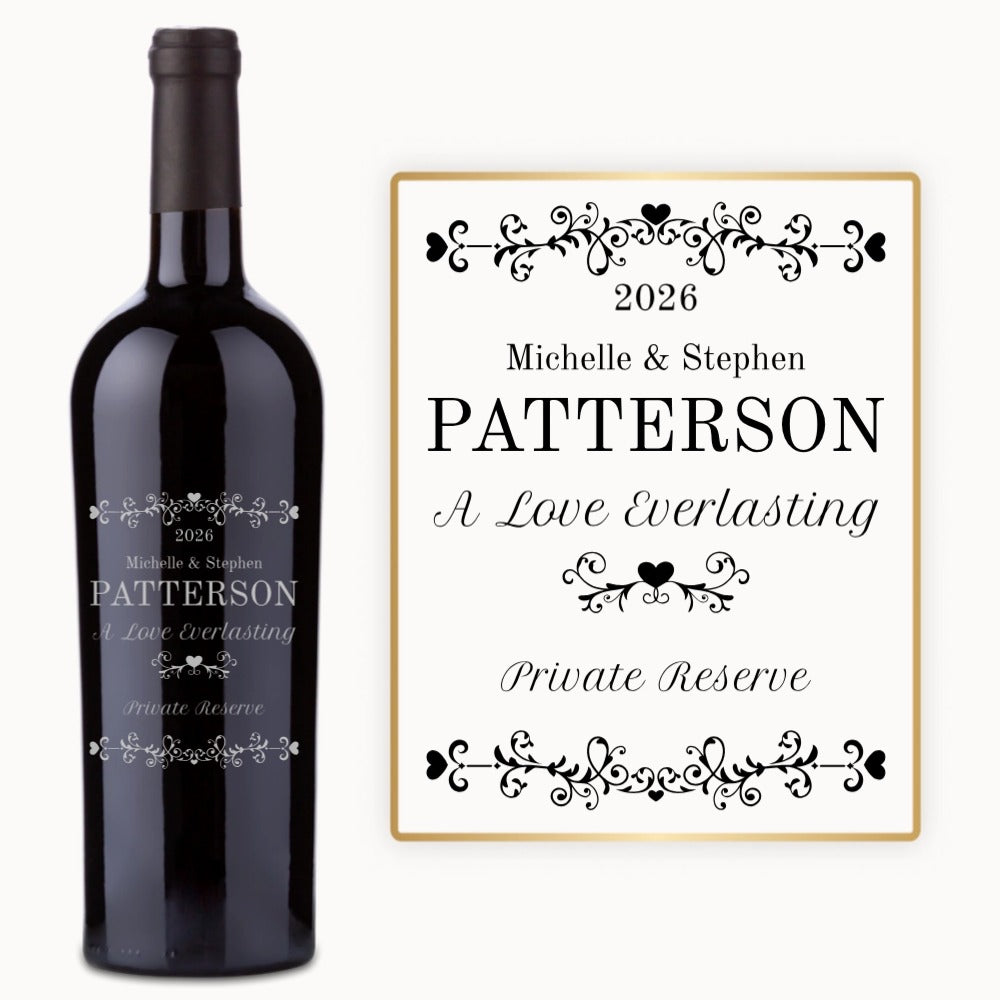 Heart Vines – Custom Engraved Wine