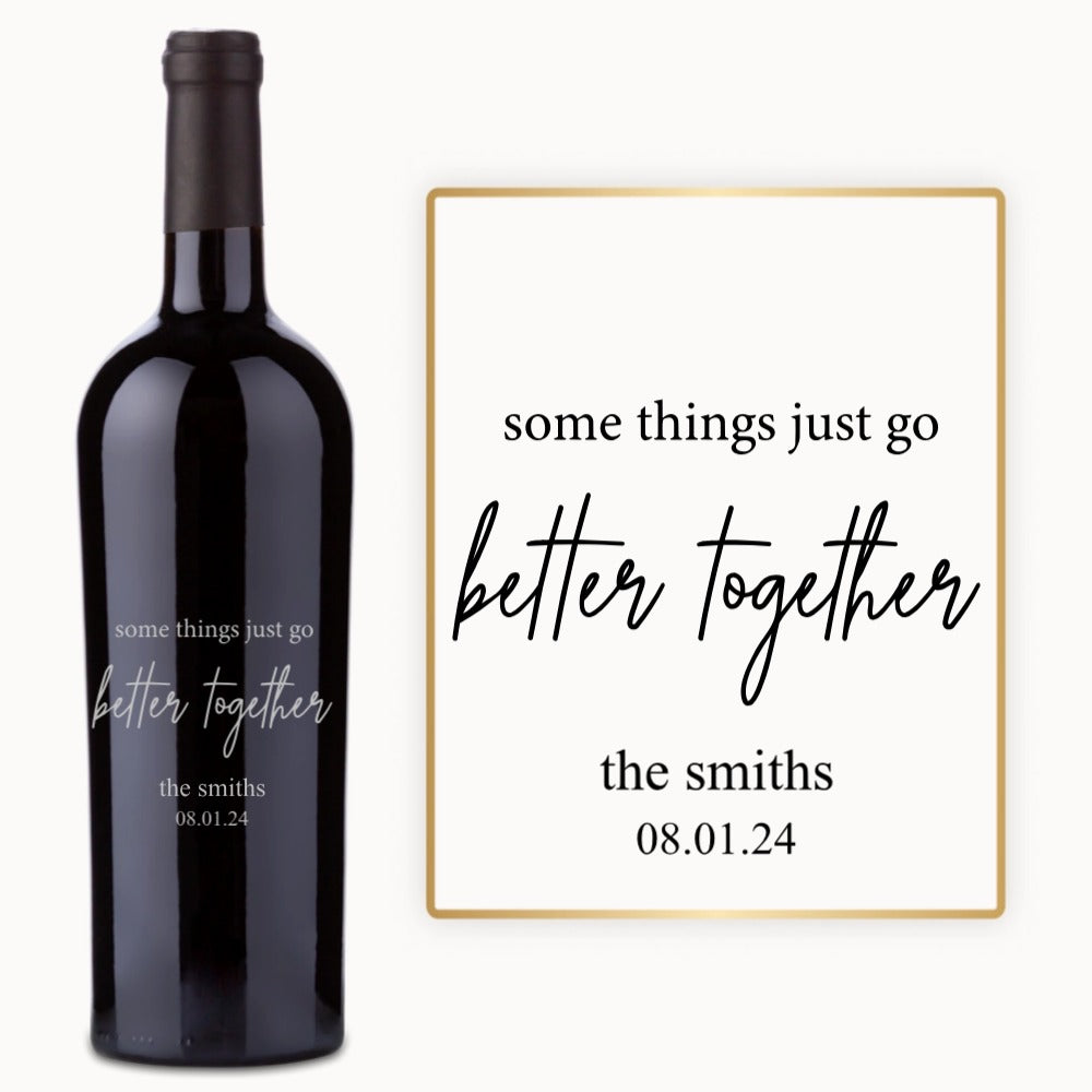 Better Together – Custom Engraved Wine