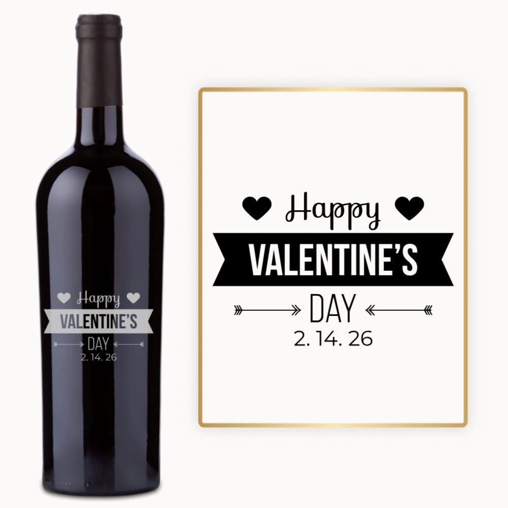 Happy Valentine’s Day – Custom Engraved Wine