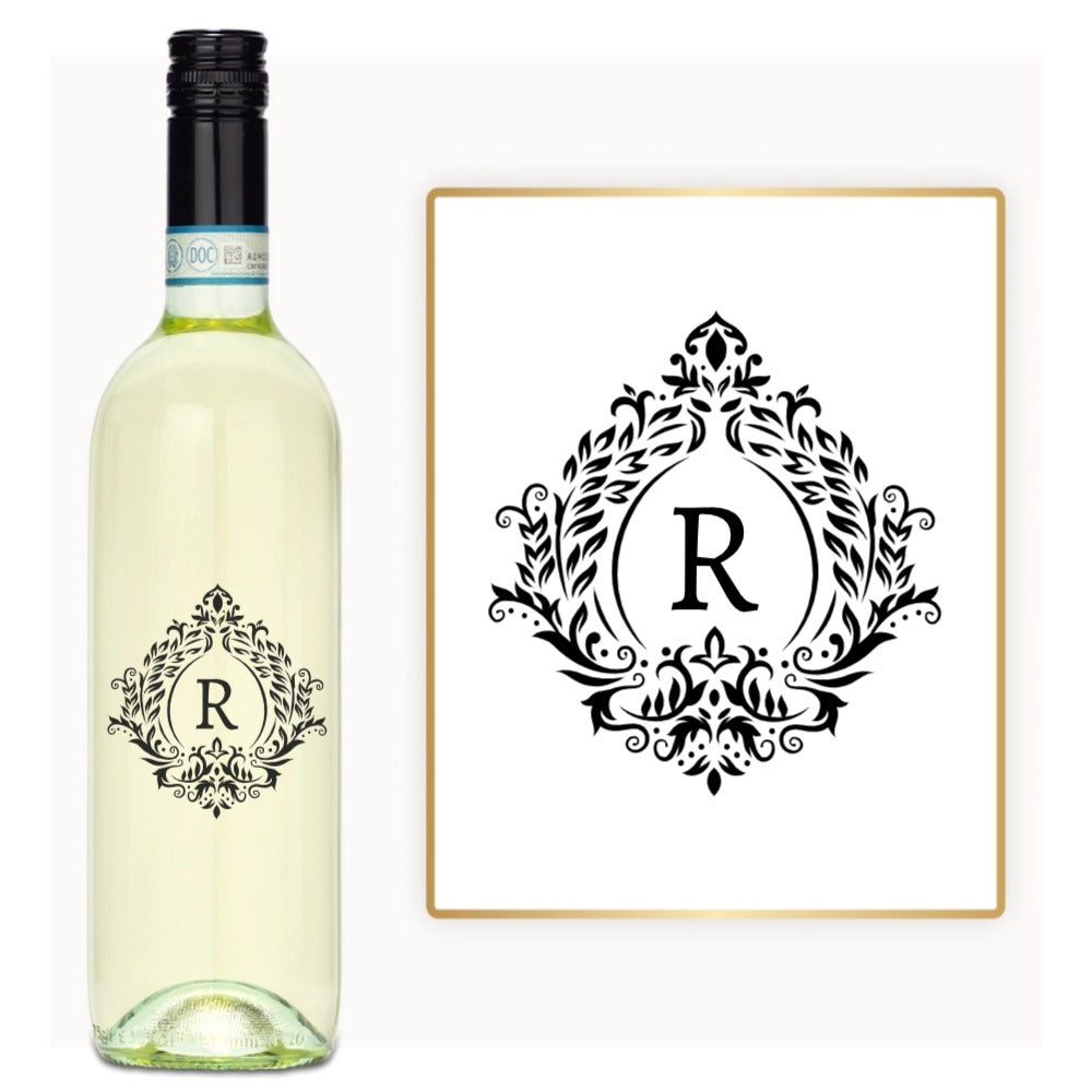 Victorian Crest Monogram – Custom Engraved Wine