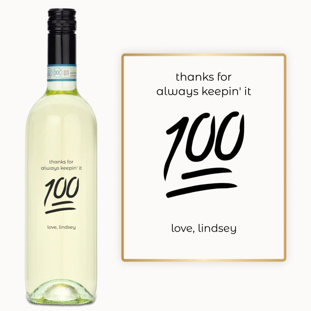Keep It 100 – Engraved Wine