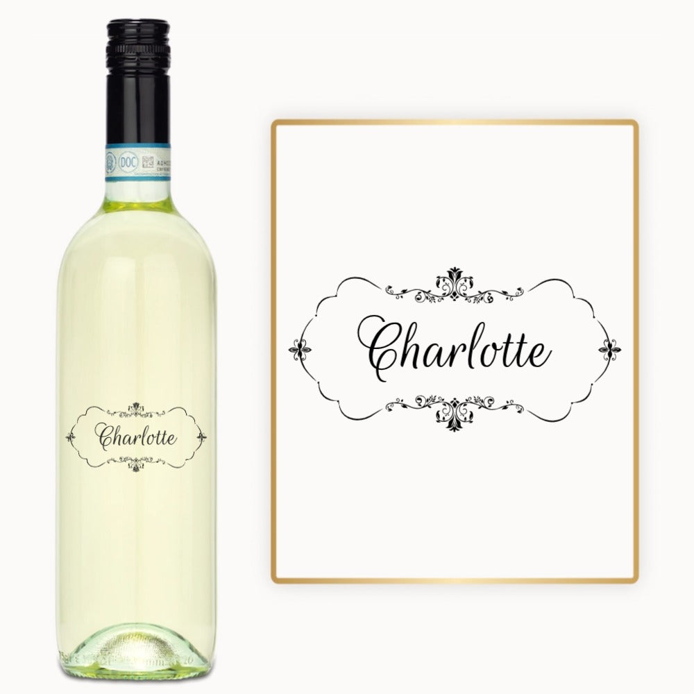 Decorative Monogram Frame – Custom Engraved Wine