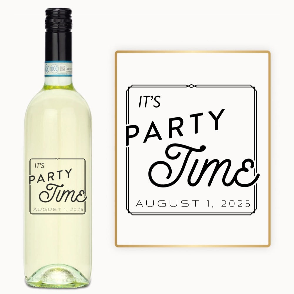 Party Time – Custom Engraved Wine