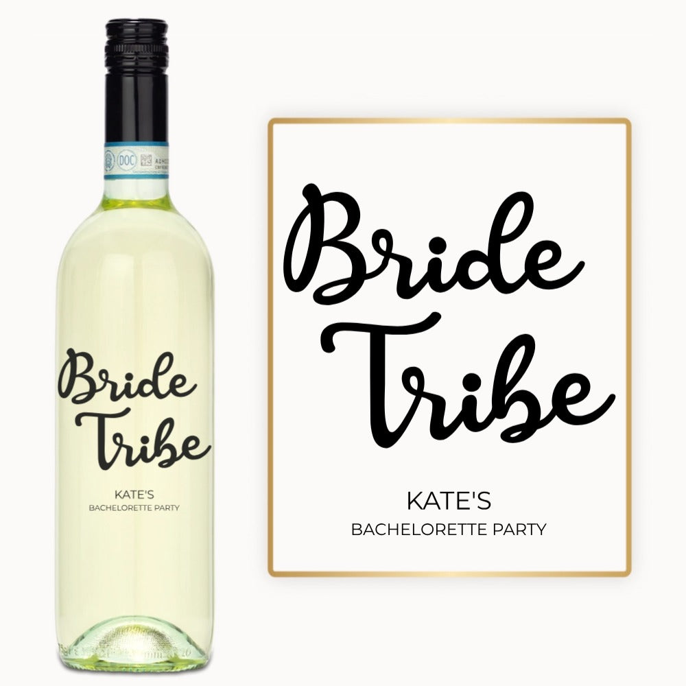Bride Tribe - Engraved Bachelorette Wine