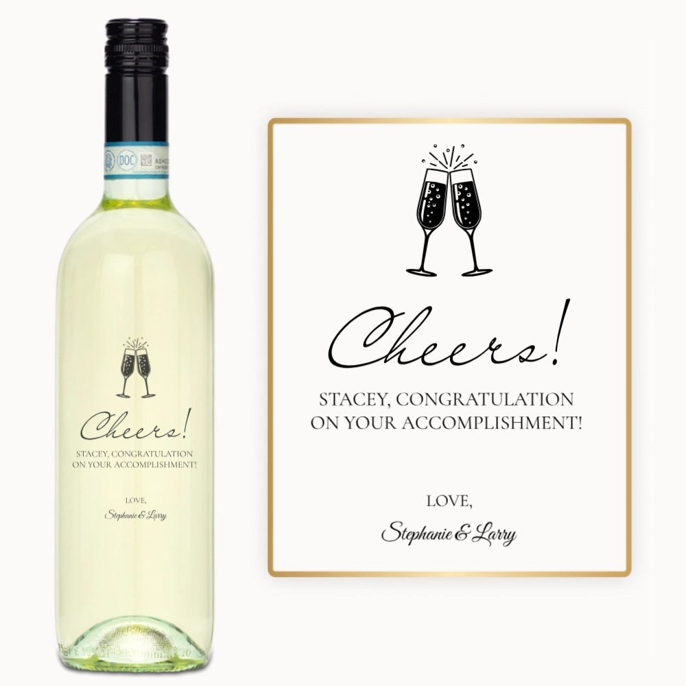 Celebration Cheers – Custom Engraved Wine