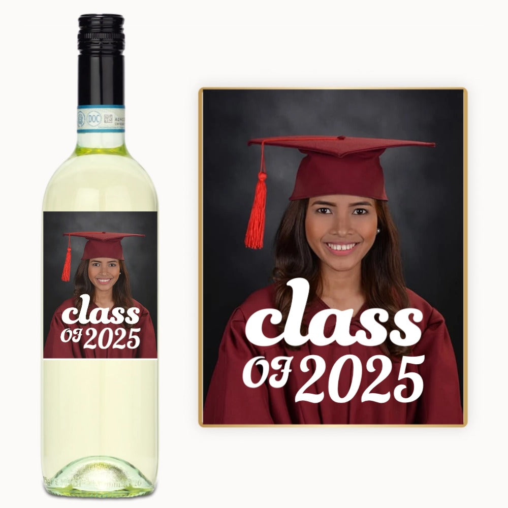 Graduation Photo Class Year – Custom Label Wine