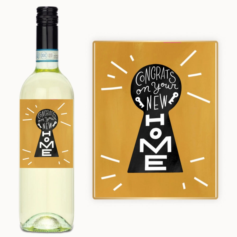 New Home Keyhole – Custom Label Wine