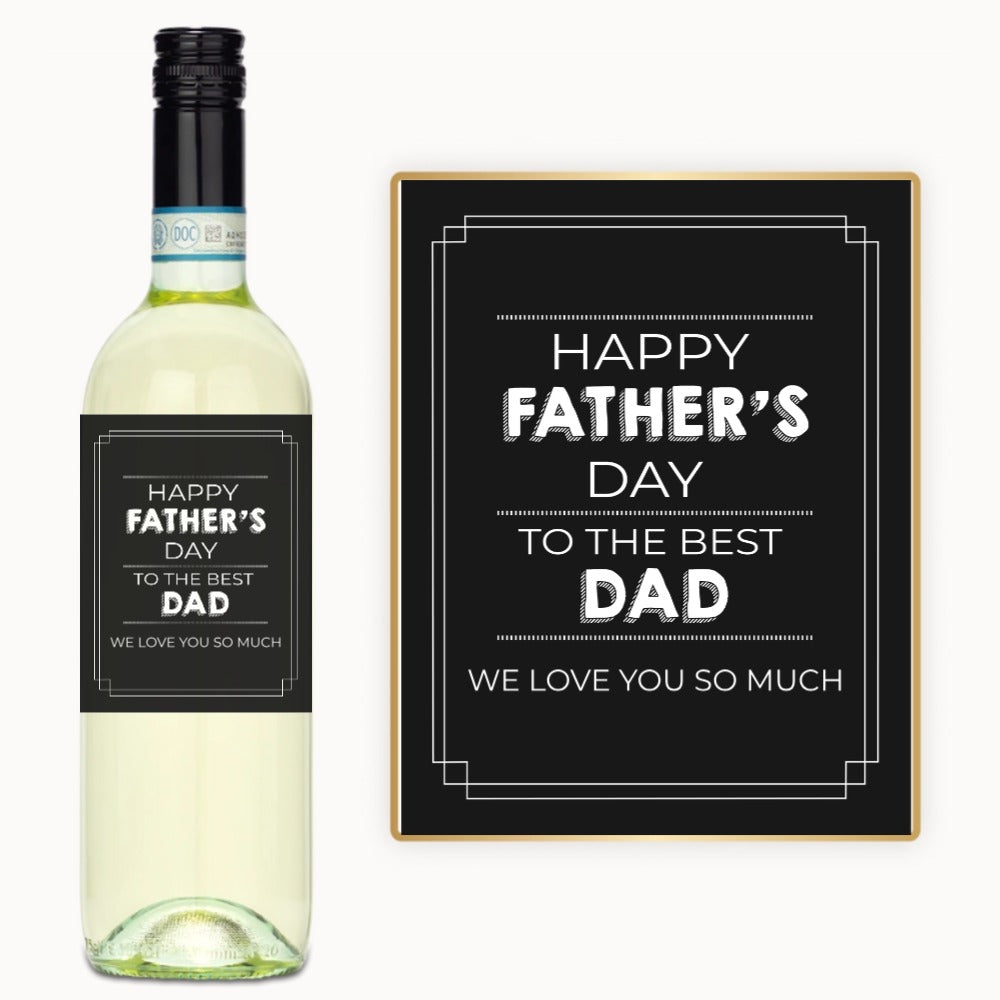 Best Dad Father’s Day – Custom Label Wine