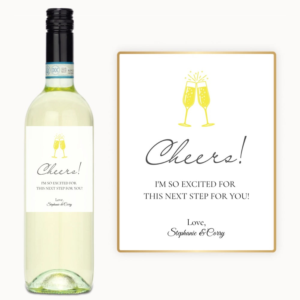Cheers Flutes – Custom Label Wine