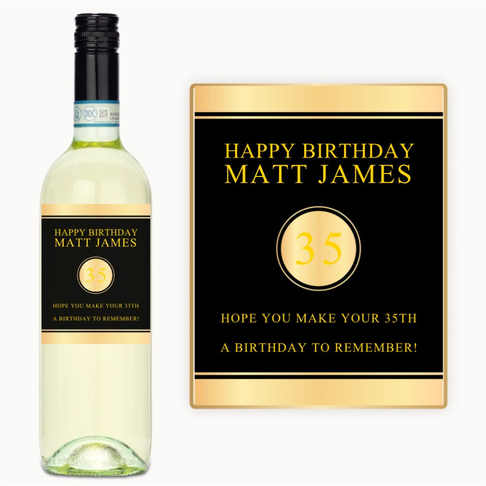 Golden Milestone – Custom Label Wine