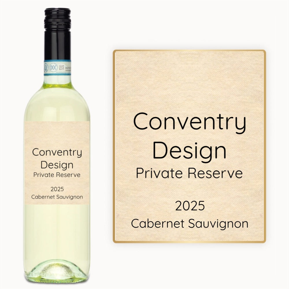 Classic Text Label – Custom Label Wine