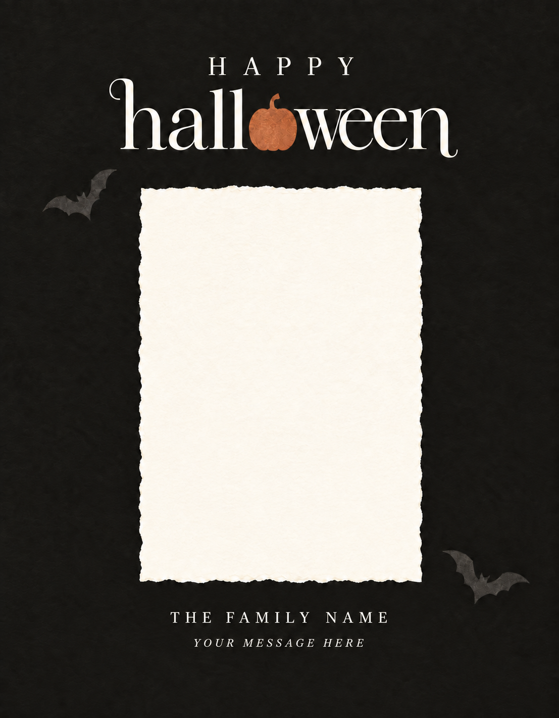 Happy Halloween Photo Label - Personalized Halloween Wine