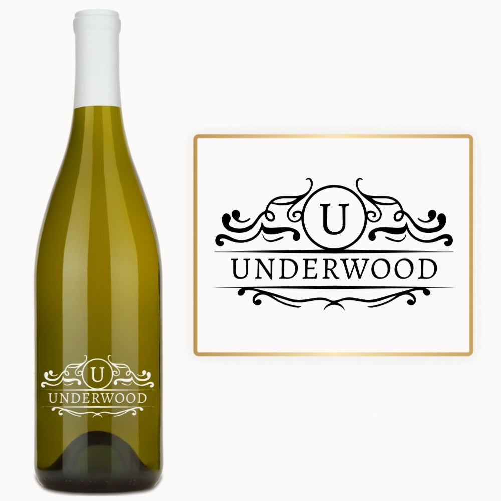 Circle Crest Monogram – Custom Engraved Wine