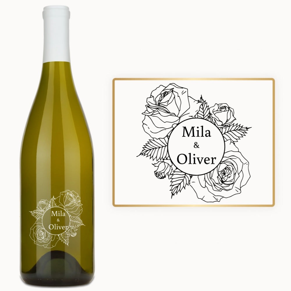 Rose Bouquet Names – Custom Engraved Wine