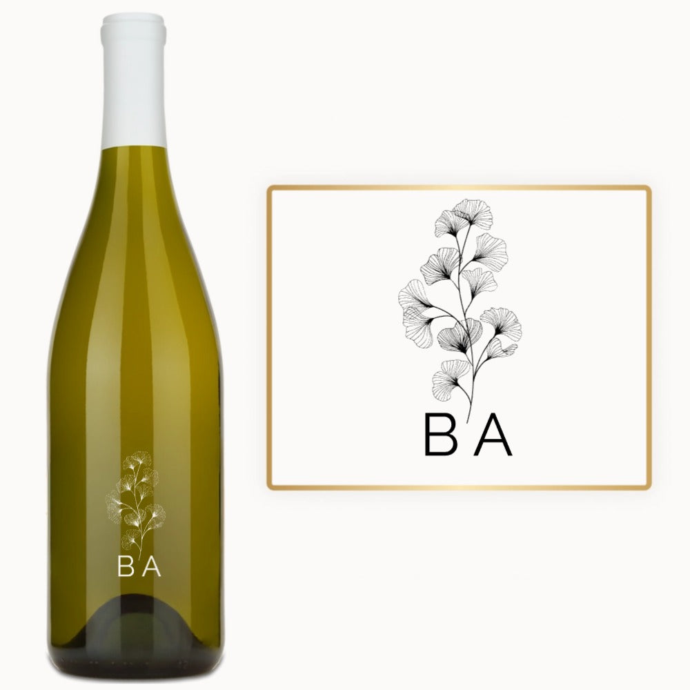 Ginkgo Monogram – Custom Engraved Wine