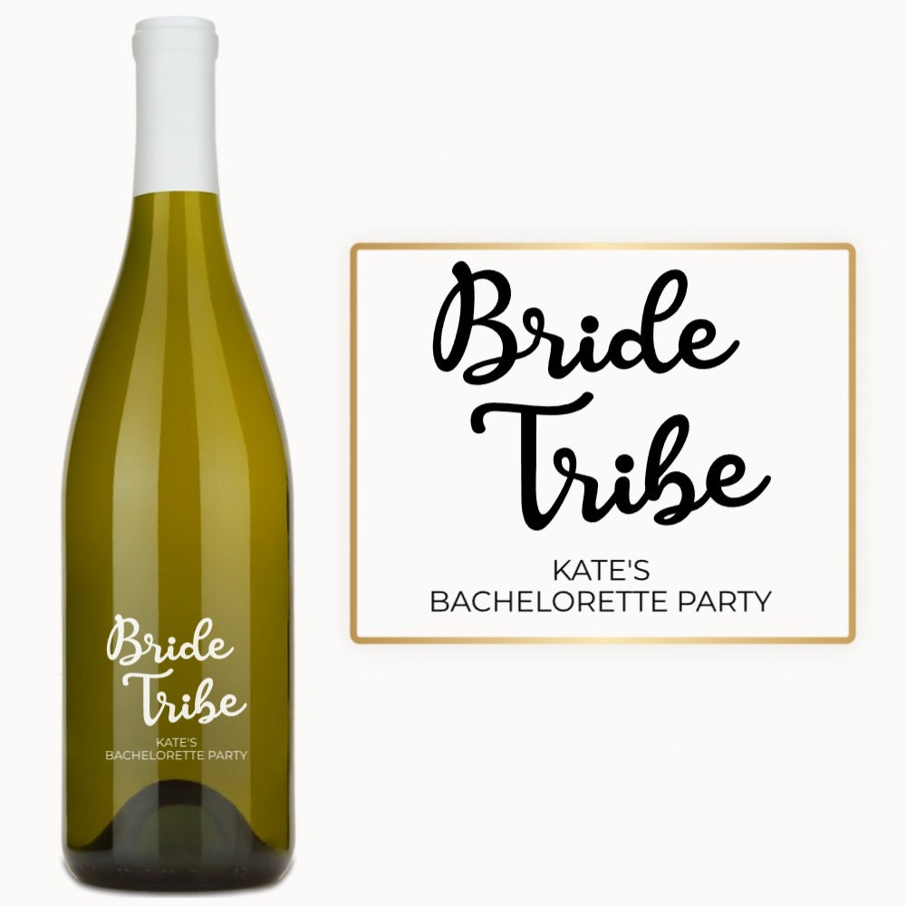 Bride Tribe - Engraved Bachelorette Wine