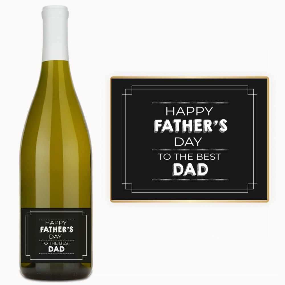 Best Dad Father’s Day – Custom Label Wine