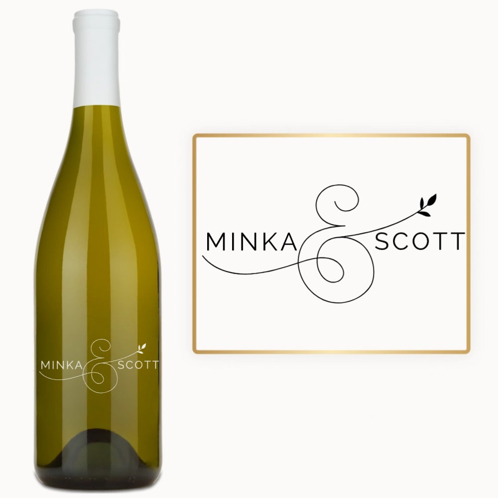 Elegant Ampersand – Custom Engraved Wine