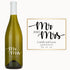 Custom engraved Mr & Mrs wine bottle for Camila & Lucas Johnson, dated 09.19.24, shown with a matching card.