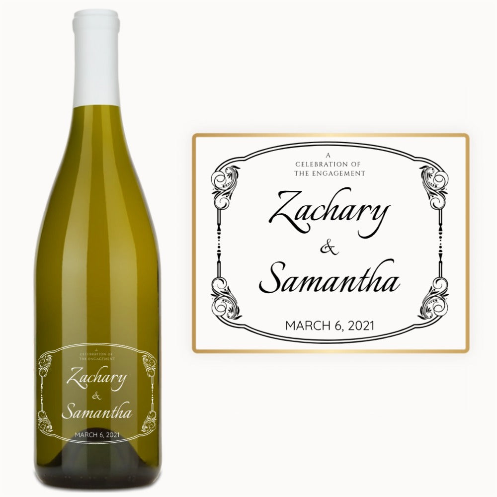 Art Nouveau Frame – Custom Engraved Wine