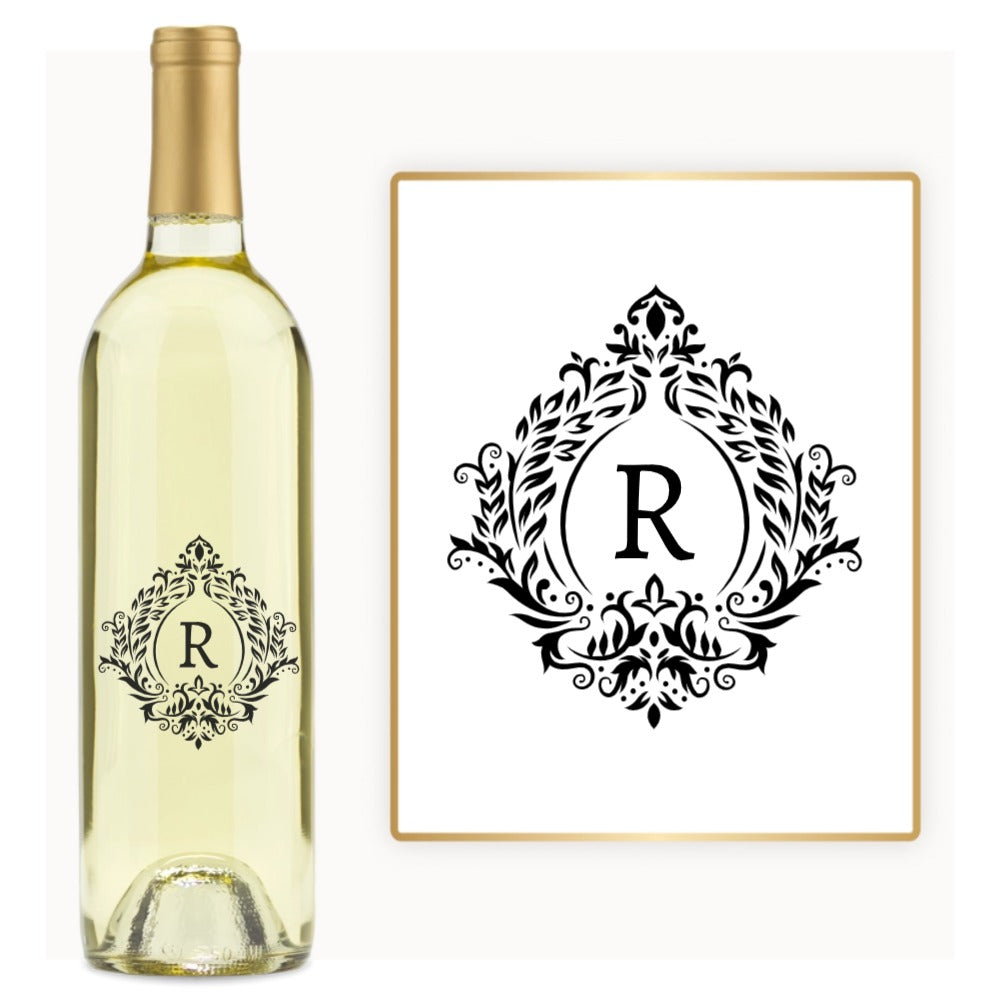 Victorian Crest Monogram – Custom Engraved Wine