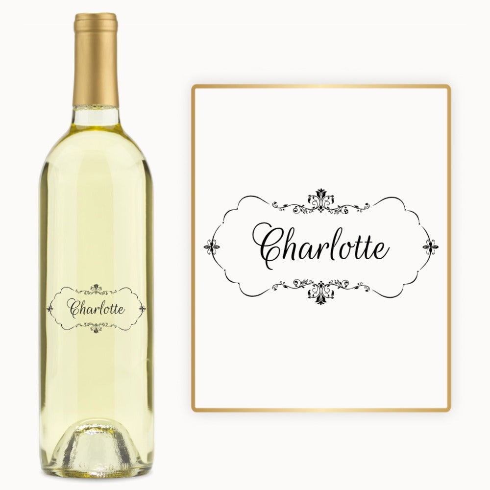 Decorative Monogram Frame – Custom Engraved Wine