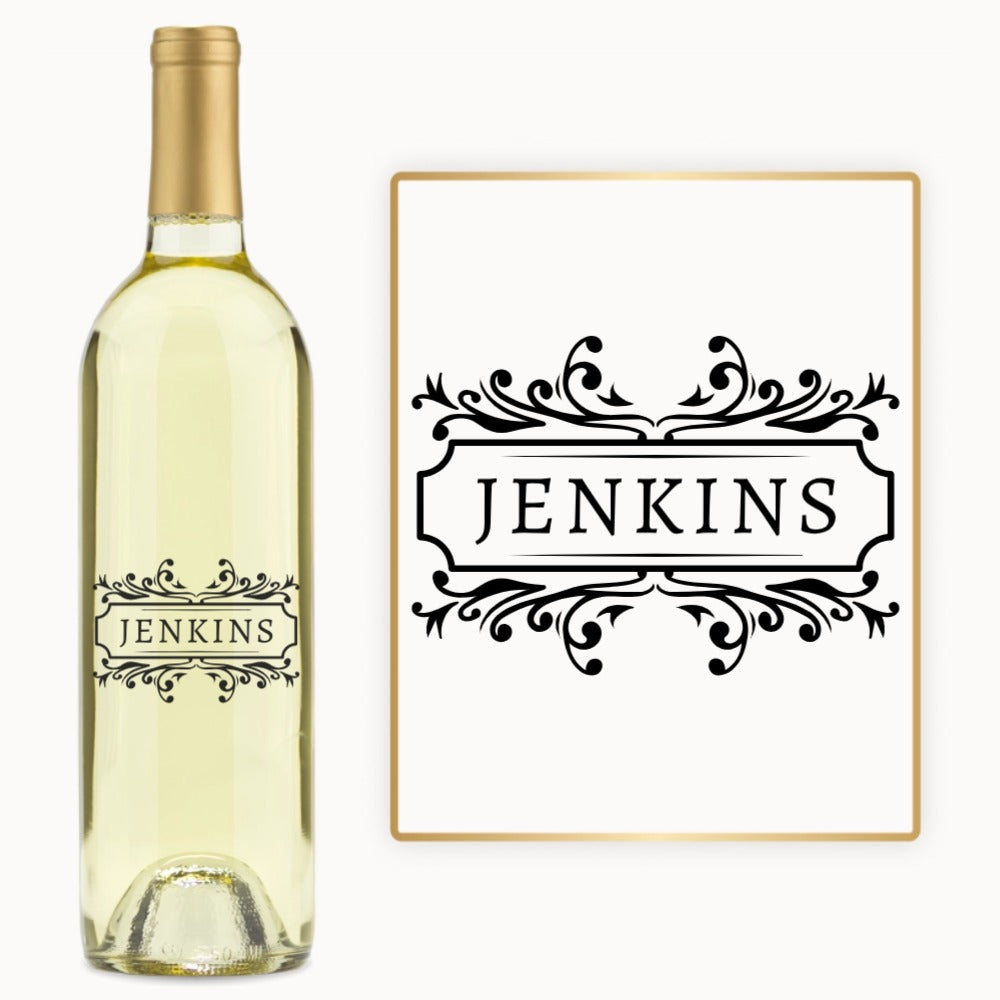 Classic Nameplate – Engraved Wine