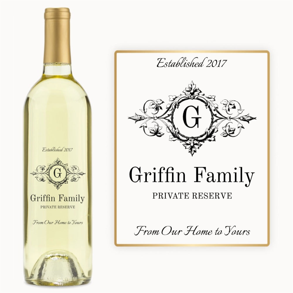 Heritage Monogram – Custom Engraved Wine