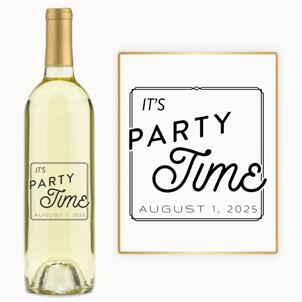 Party Time – Custom Engraved Wine