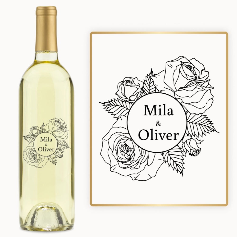 Rose Bouquet Names – Custom Engraved Wine