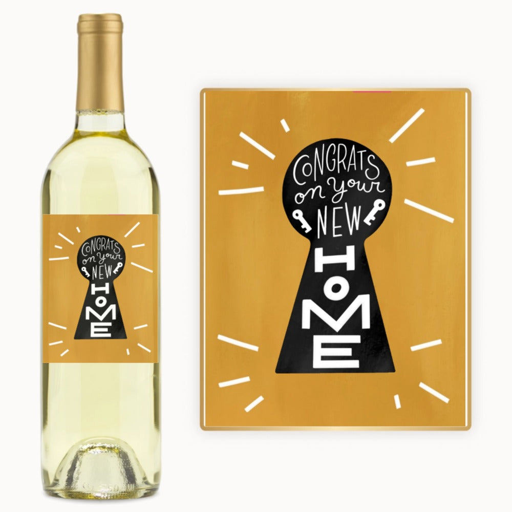 New Home Keyhole – Custom Label Wine