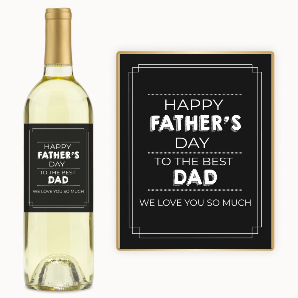 Best Dad Father’s Day – Custom Label Wine