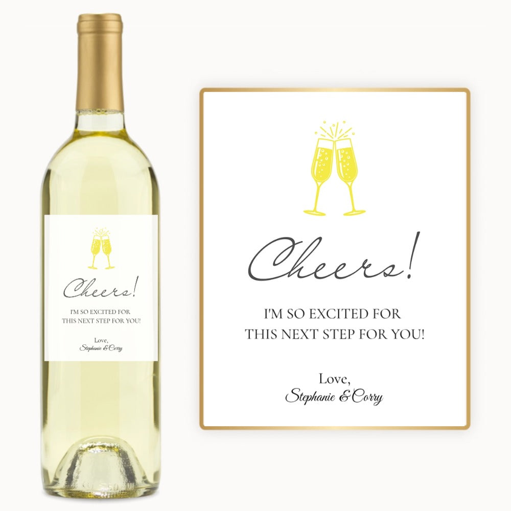 Cheers Flutes – Custom Label Wine