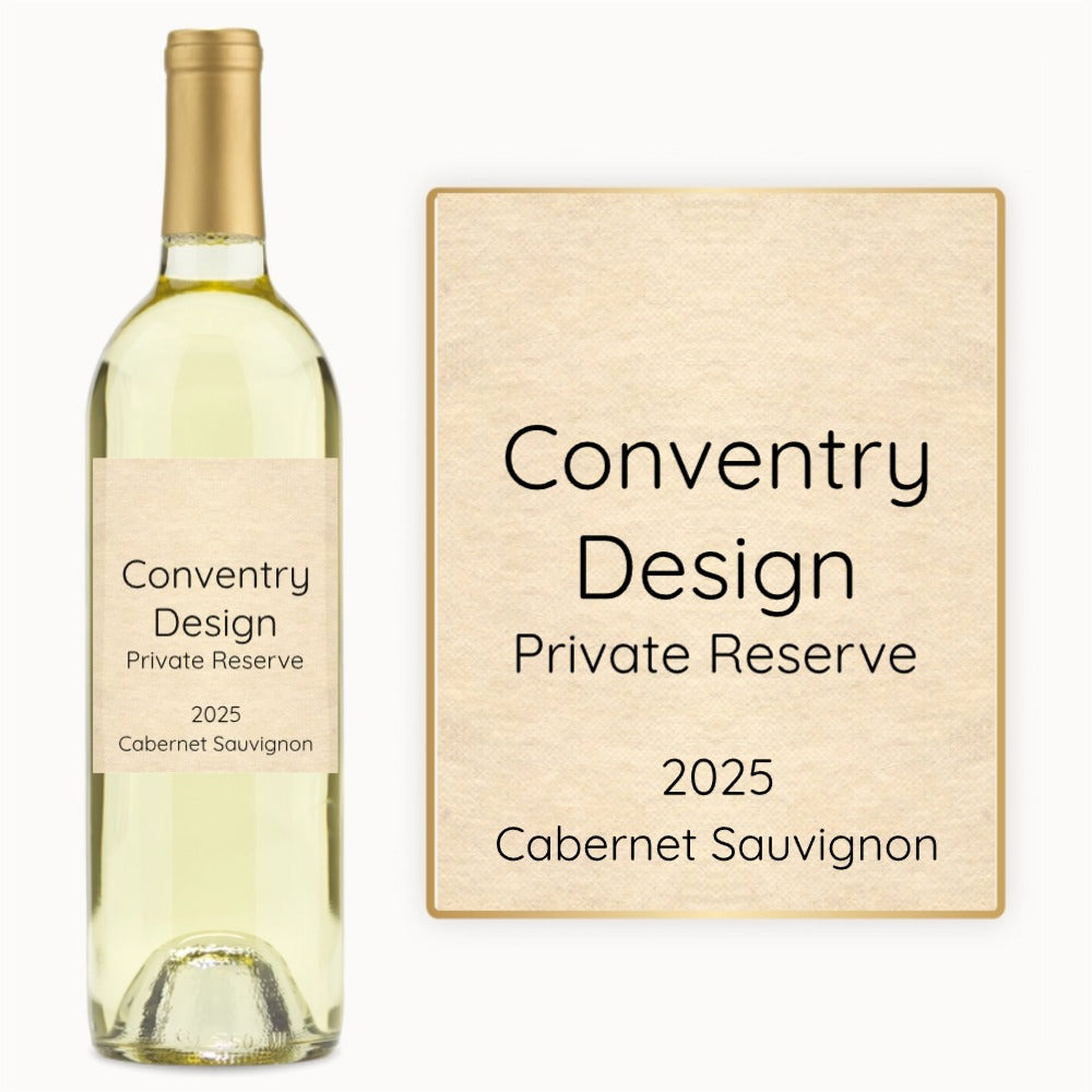 Classic Text Label – Custom Label Wine