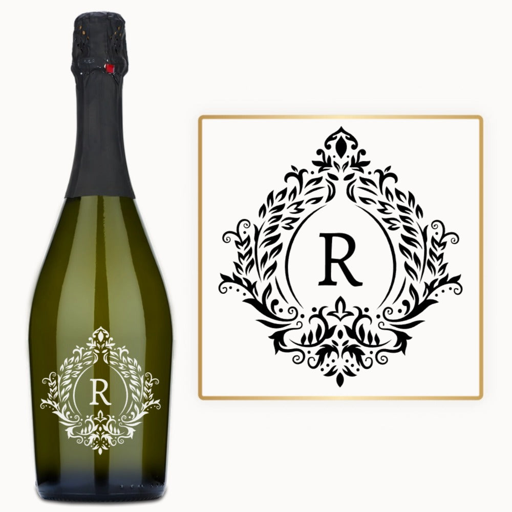 Victorian Crest Monogram – Custom Engraved Wine