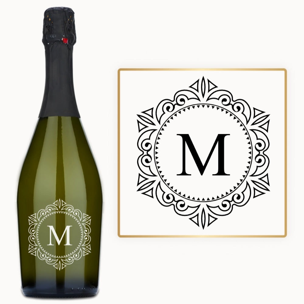 Filigree Monogram – Custom Engraved Wine
