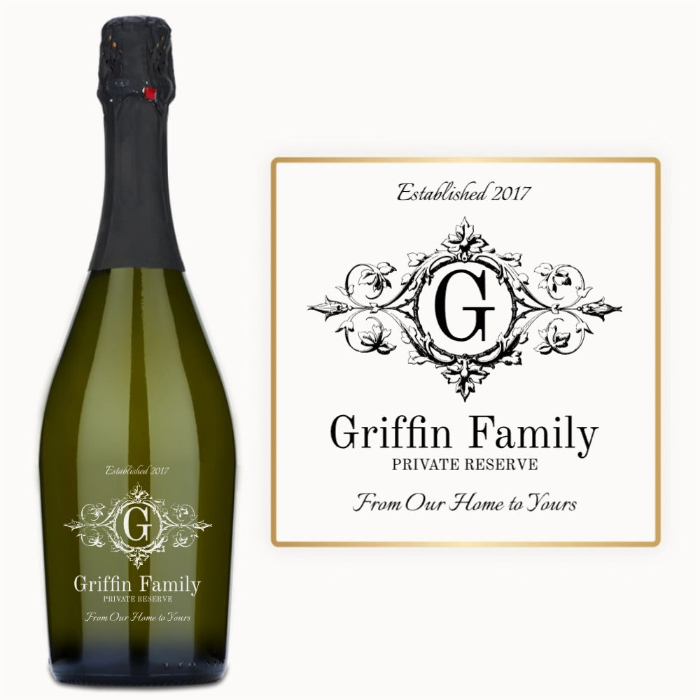 Heritage Monogram – Custom Engraved Wine