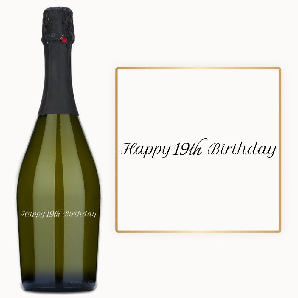 Milestone Birthday Script – Custom Engraved Wine