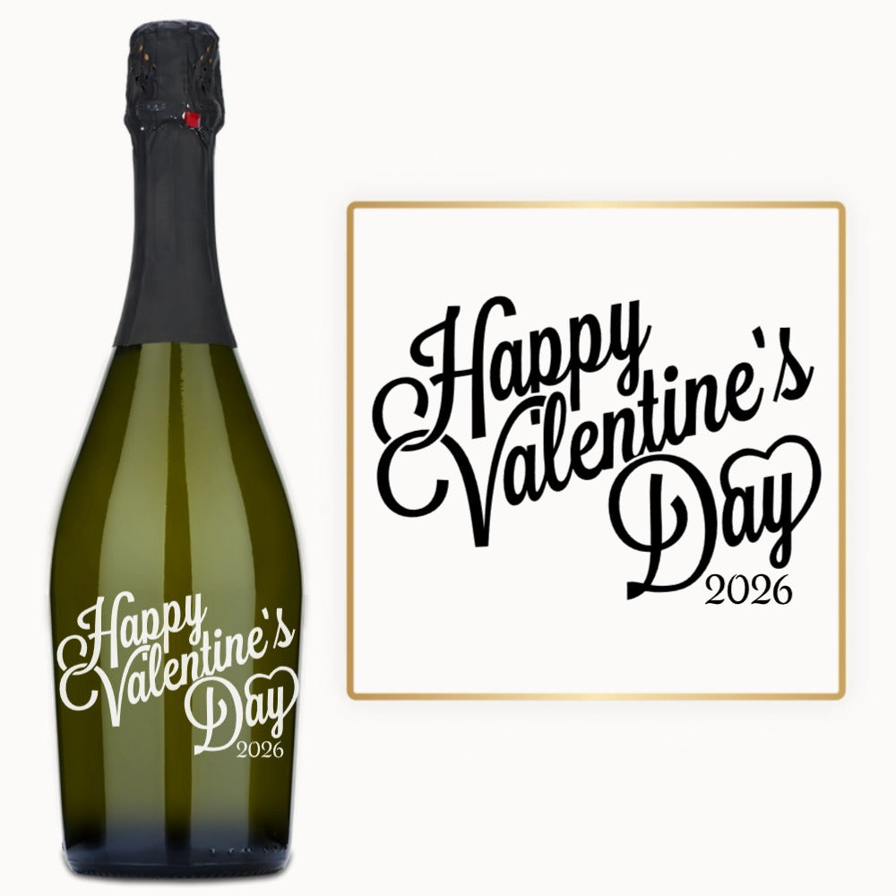 Valentine’s Day Script – Custom Engraved Wine