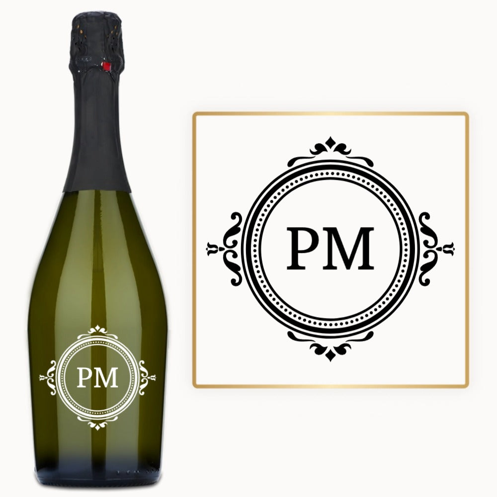 Circle Monogram Initial – Custom Engraved Wine