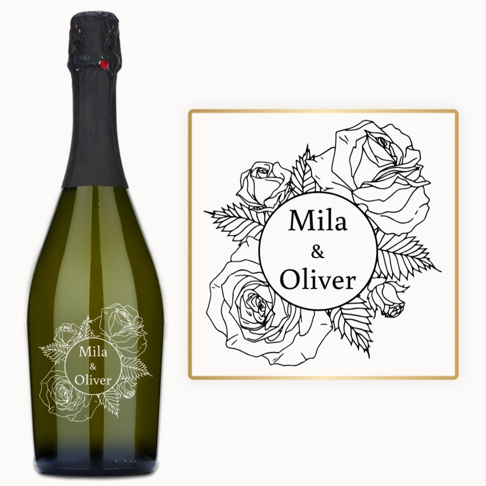 Rose Bouquet Names – Custom Engraved Wine