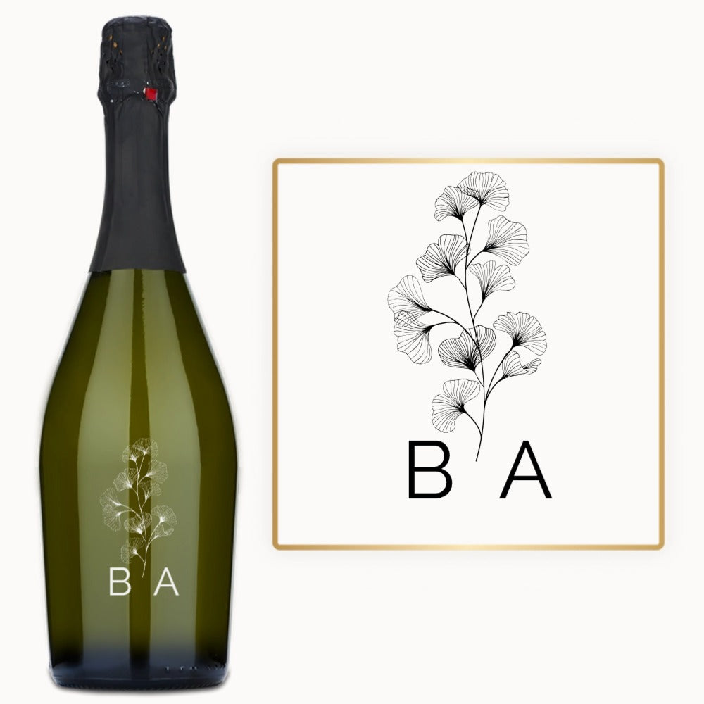 Ginkgo Monogram – Custom Engraved Wine