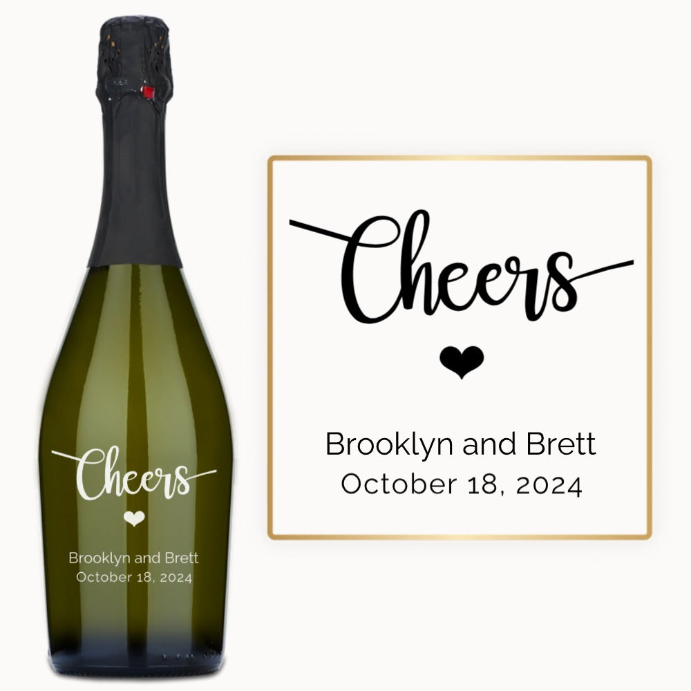 Cheers Heart – Custom Engraved Wine