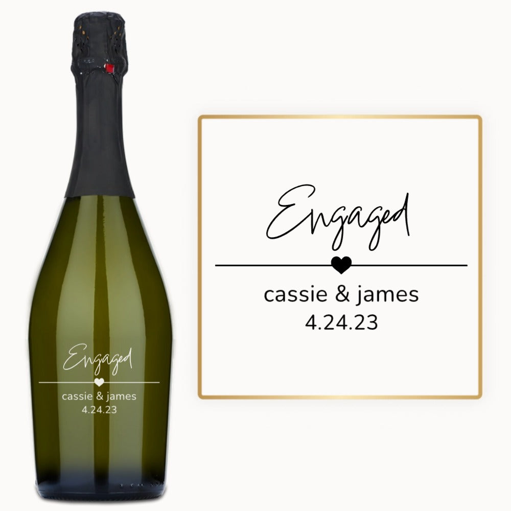 Just Engaged – Custom Engraved Wine