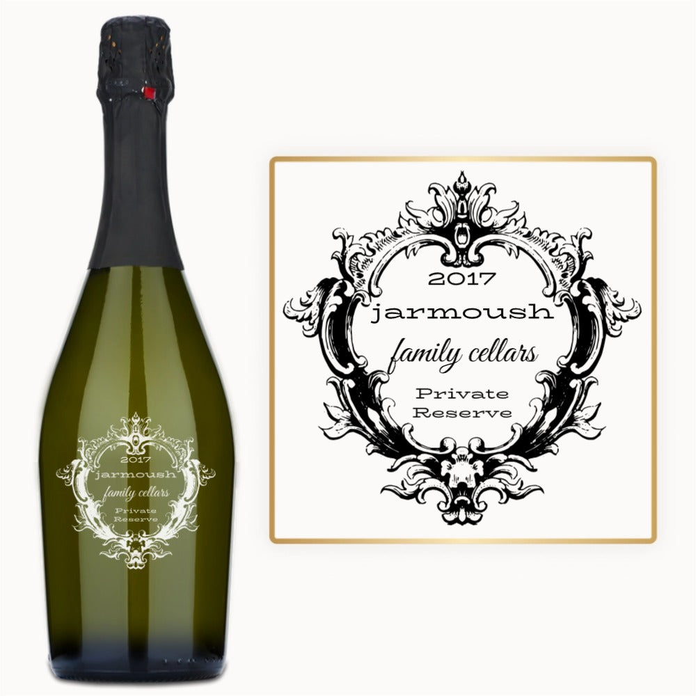 Victorian Crest Frame – Custom Engraved Wine