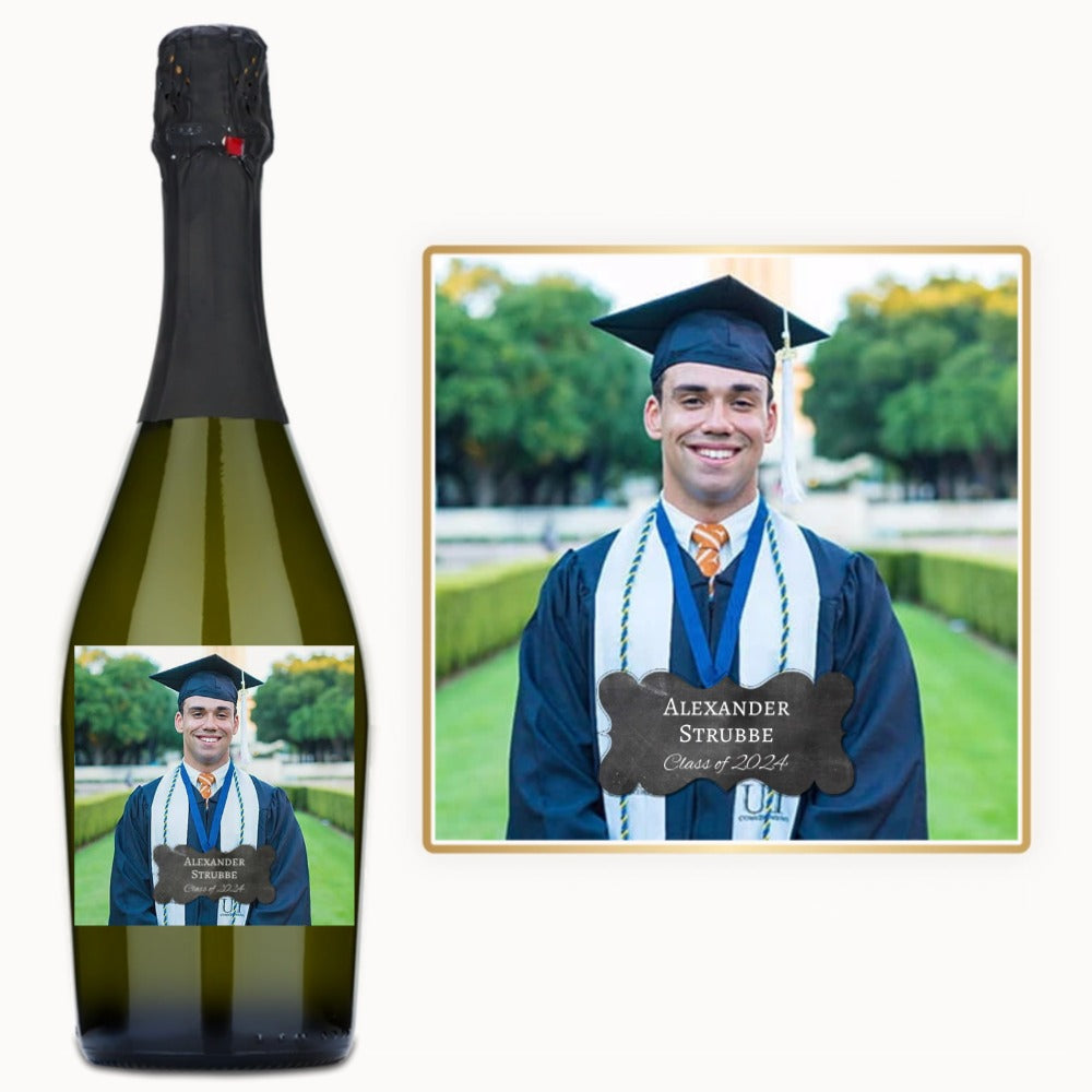Graduate Photo Keepsake – Custom Label Wine