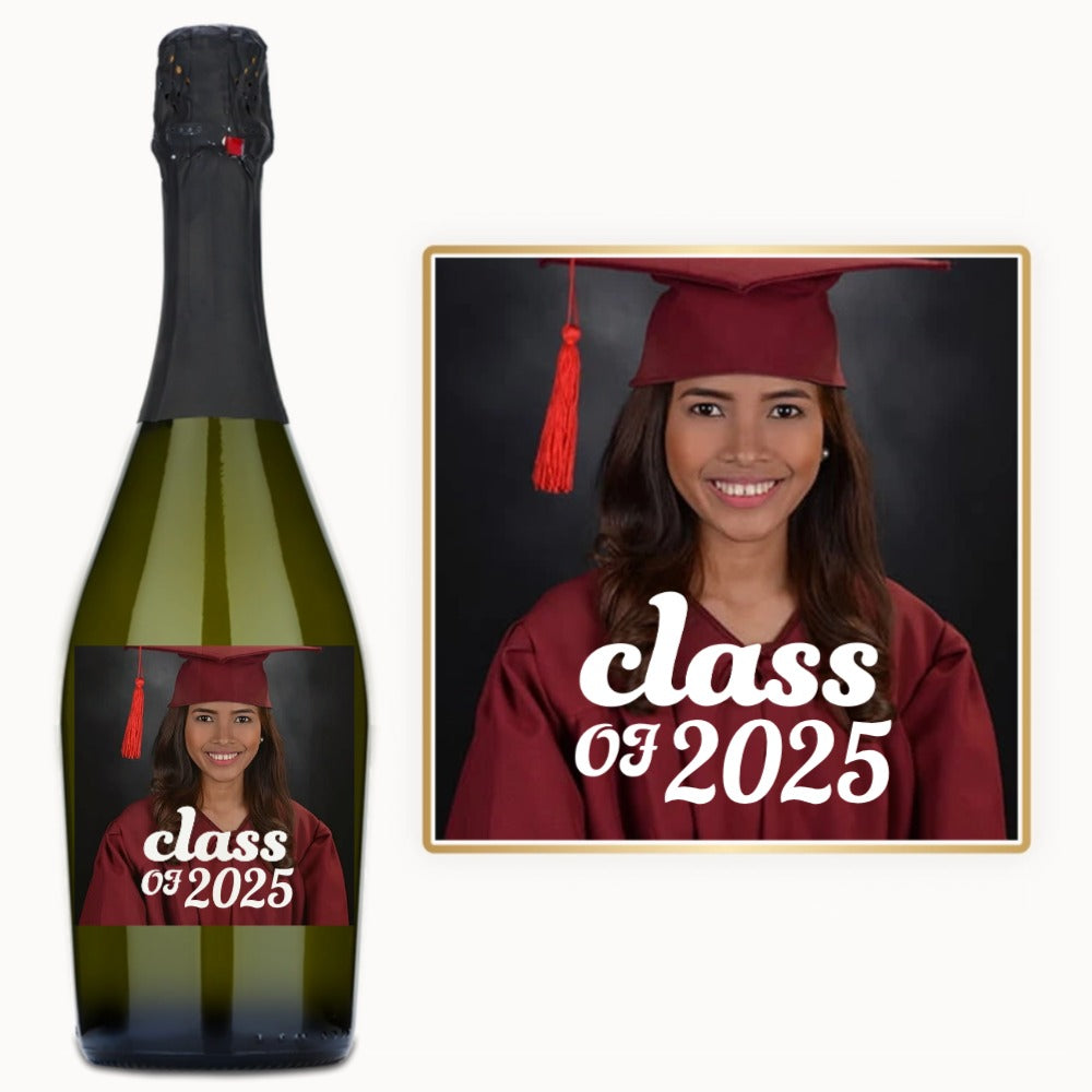 Graduation Photo Class Year – Custom Label Wine
